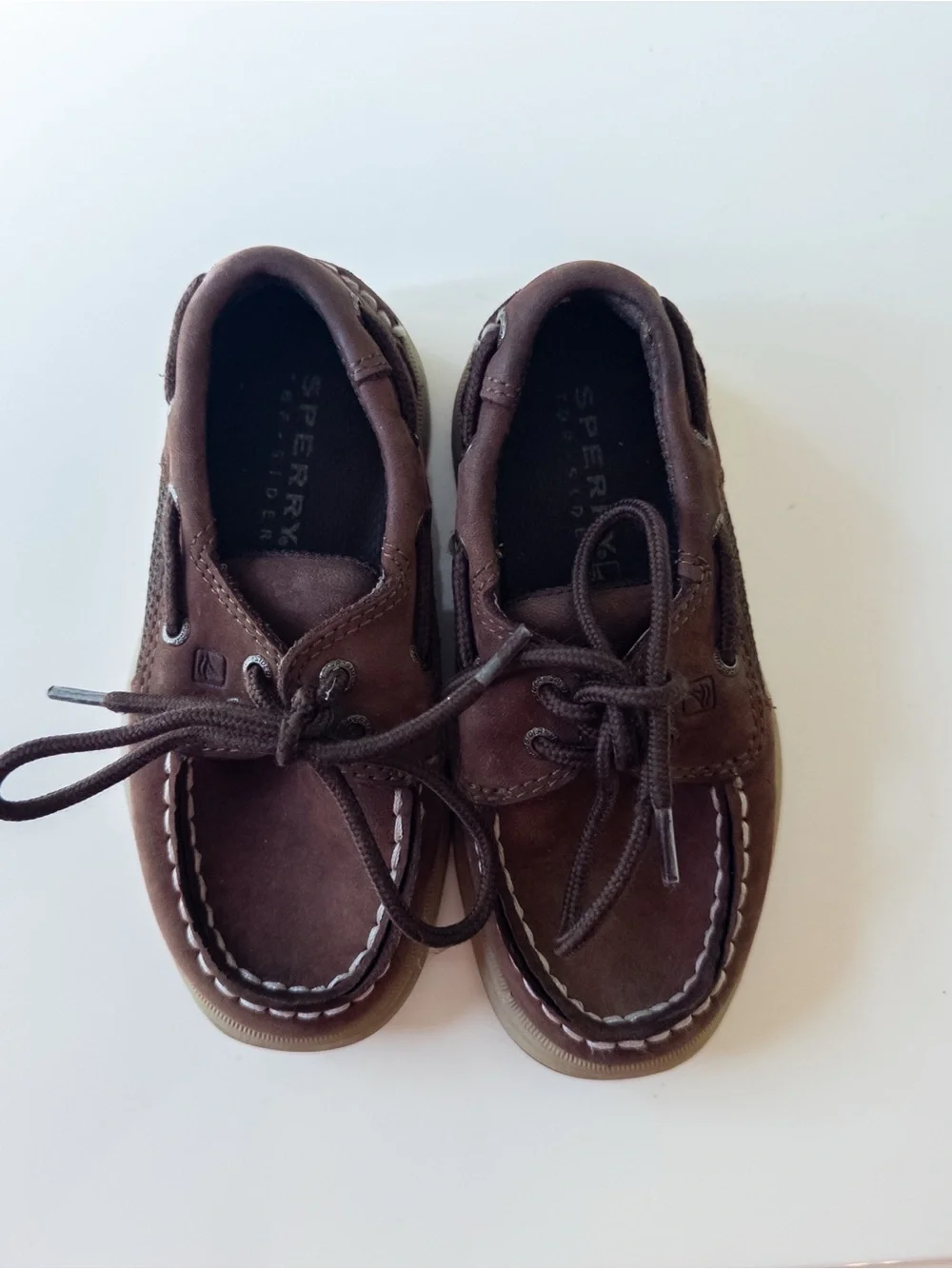 Sperry Kids Brown Suede Moccasin Boat Shoes